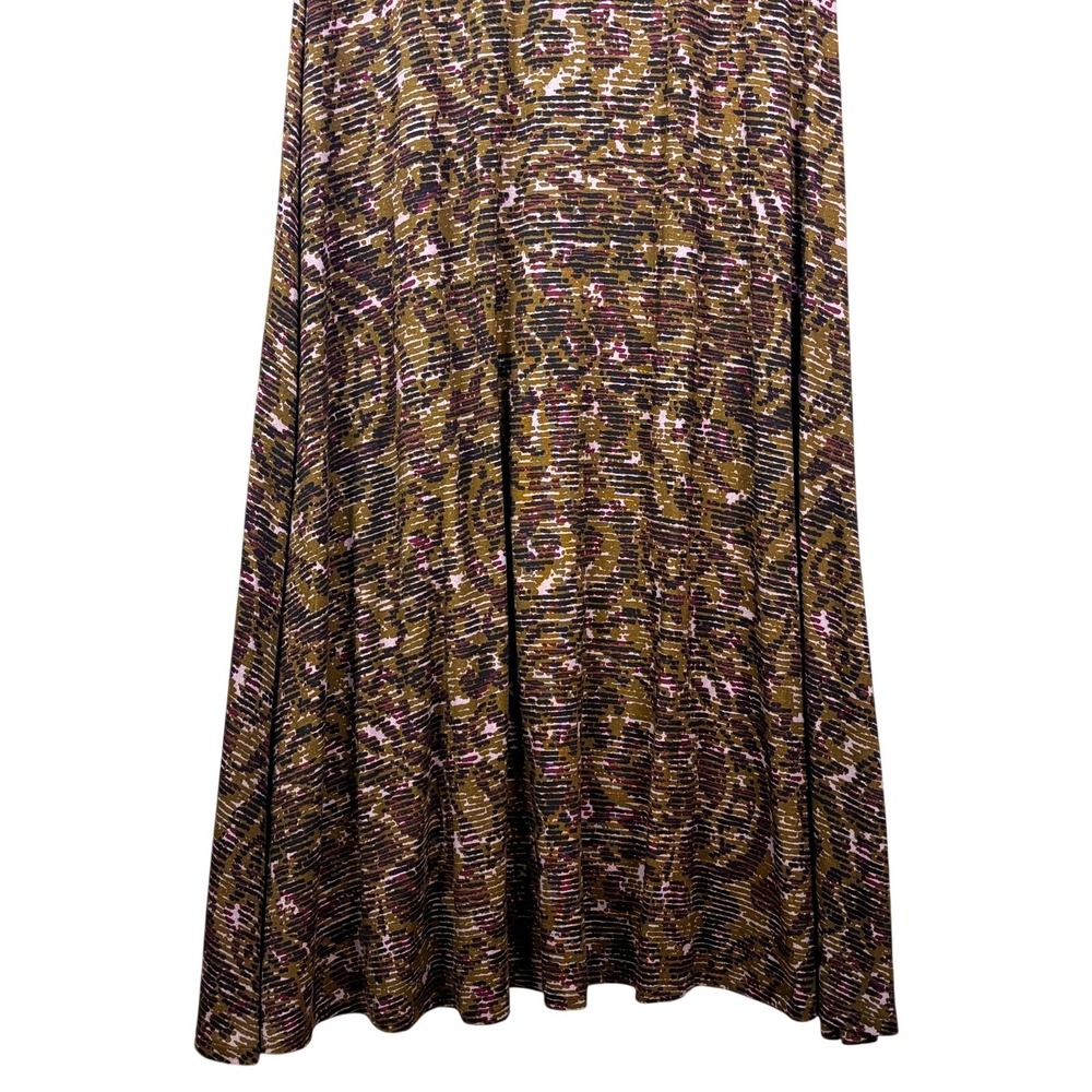 Soft Surroundings Joanna Short Sleeve Faux Wrap Jersey Maxi Dress XL Artsy Boho - Picture 10 of 16